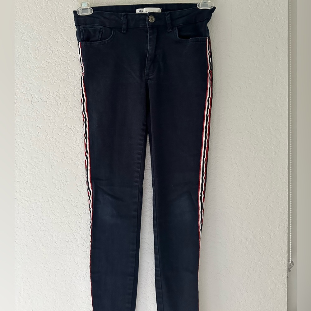 Zara dark blue skinny jeans